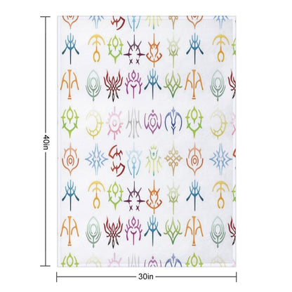 The Crests - Colored Version Throw Blanket