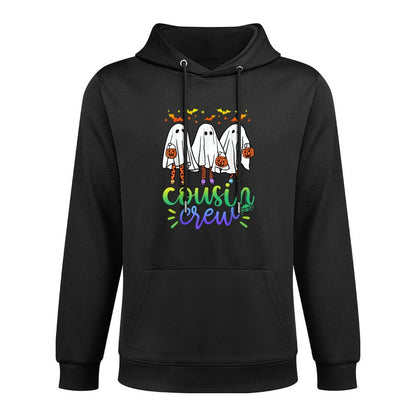 Boo Cousin Crew Halloween Ghost Trick Treat Squad Matching Casual Wear Hoodie