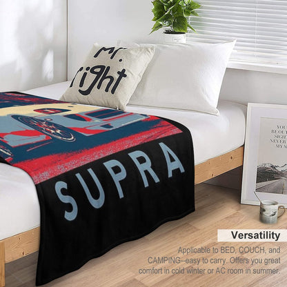 Toyota Supra Front 1 Throw Blanket