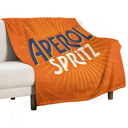 Aperol Spritz Orange Throw Blanket