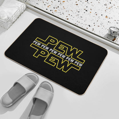 Pew Pew Pew Bath Mat