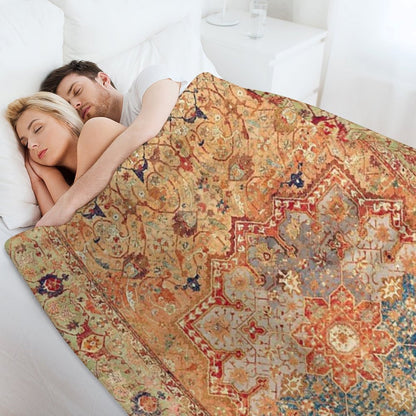 16th Century Persian Carpet Print Throw Blanket