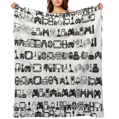 Retro Gamer Throw Blanket