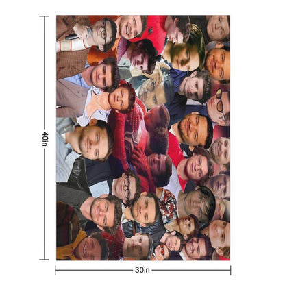 Spider Trio Photo Collage Throw Blanket