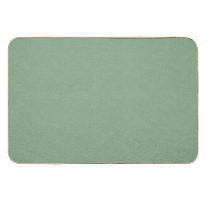 Textured Muted Green. Bath Mat
