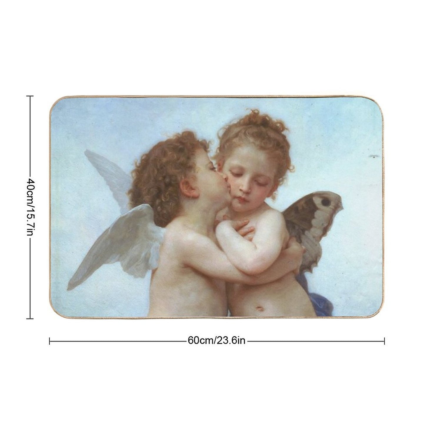 First Kiss Angels Bath Mat