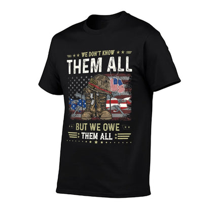 We Owe Them All Partiotic Veterans Day Memorial Day T-Shirt