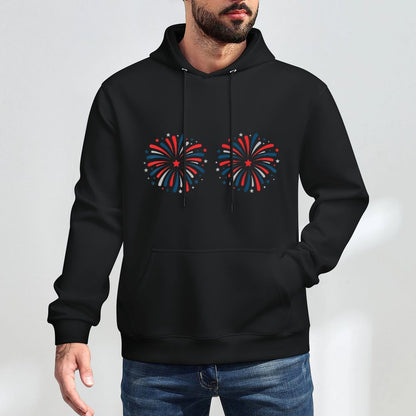 Just Here For The Fireworks Funny For Couple Men Women Versatile Streetwear Hoodie
