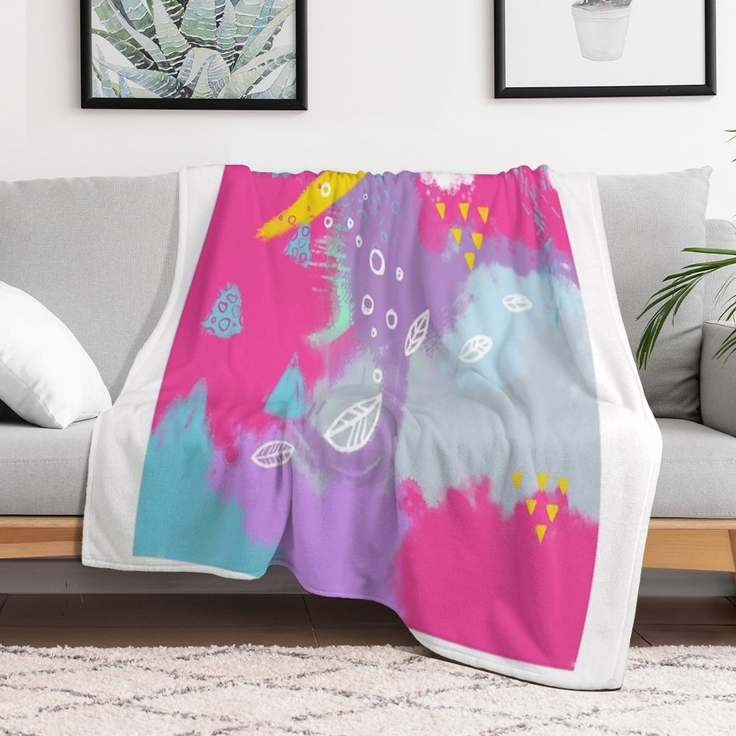 Be Bright New Design by What-Katy-Loved Throw Blanket