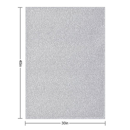 Entire Twilight Movie Script Throw Blanket