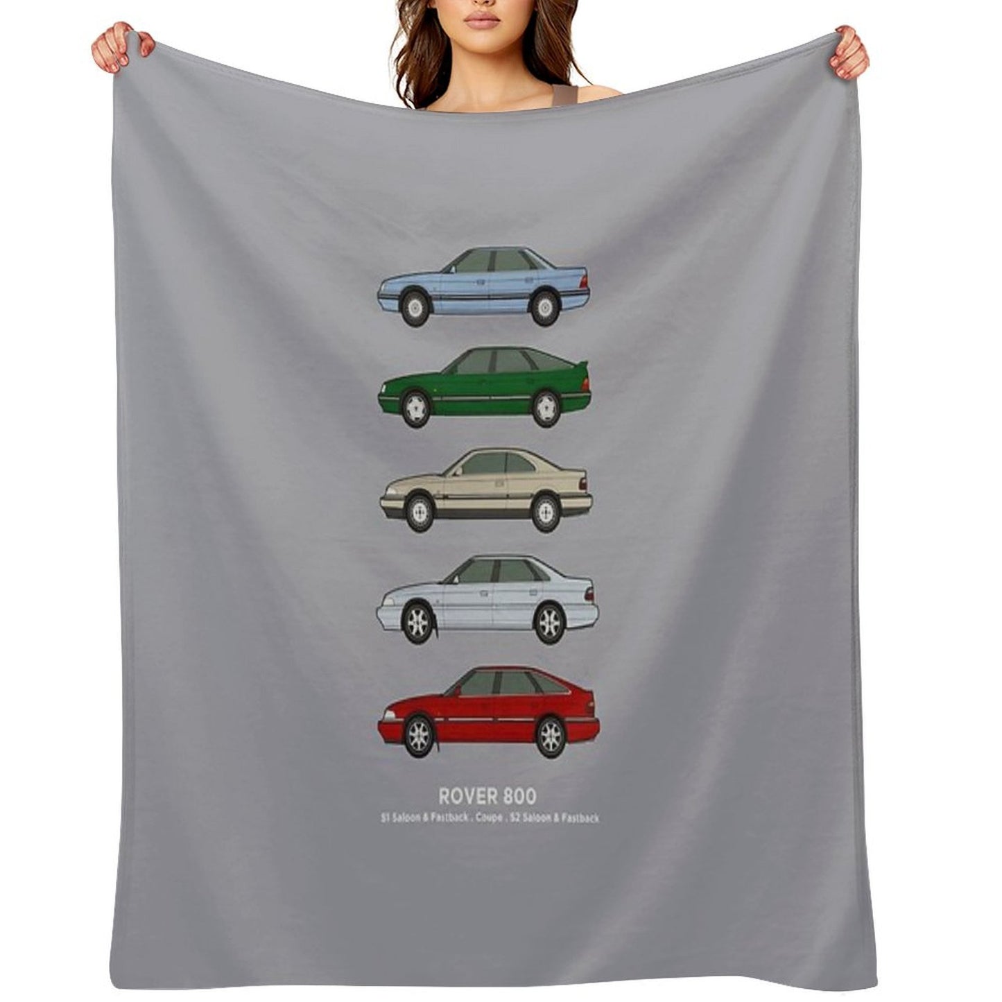 Rover 800 Classic Car Collection Throw Blanket