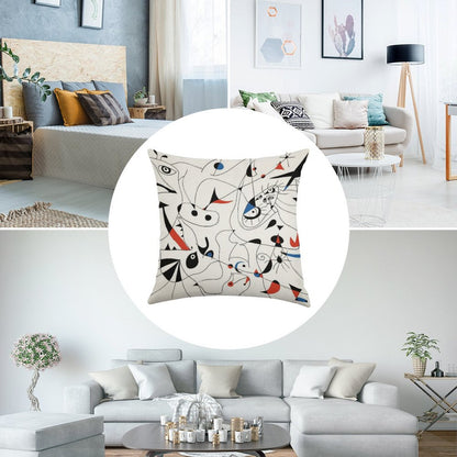 Joan Mirò #5 Linen Throw Pillow Cover
