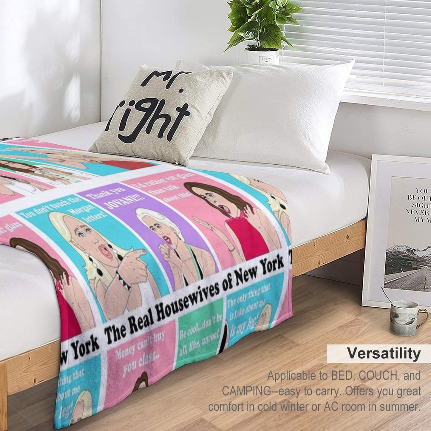 Real Housewives NY Drama Throw Blanket