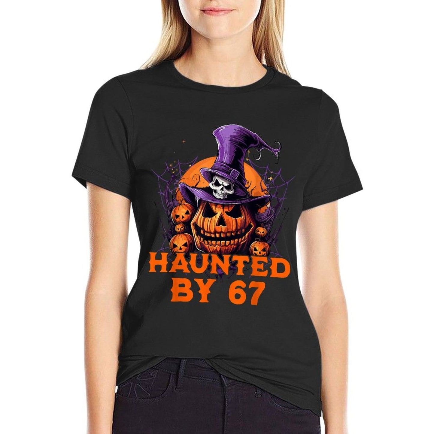 Haunted by 67 Six Seven 6 7 Funny Halloween Costume  Affordable Price T-Shirt