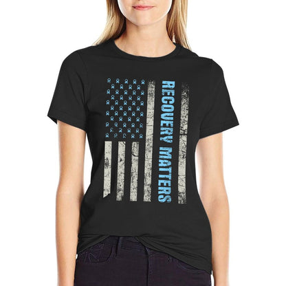 Recovery Matters - Sobriety Anniversary Sober AA NA T-Shirt