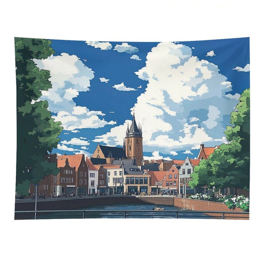 Nijmegen  Anime Style Tapestry
