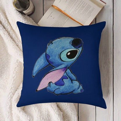 Cute Stitch ! Linen Throw Pillow Cover