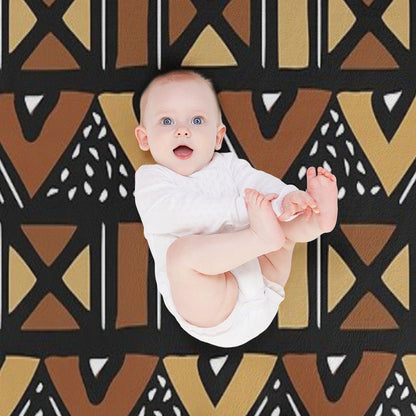 Mud Cloth Mali Throw Blanket