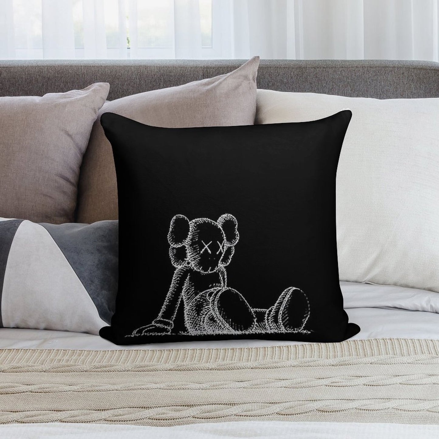 So Tired! Soft Hidden Zipper Throw Pillow