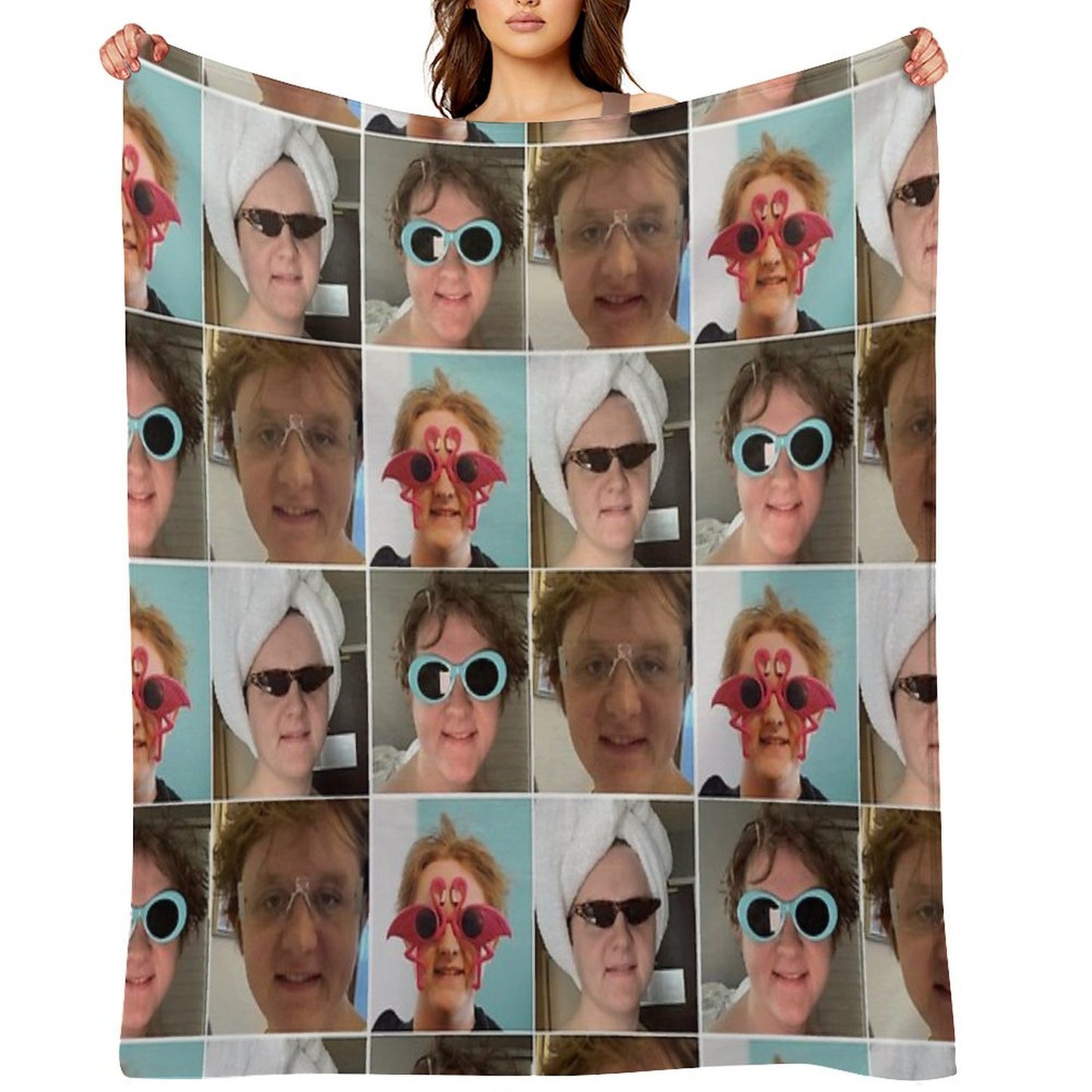 Lewis Capaldi Collage Throw Blanket