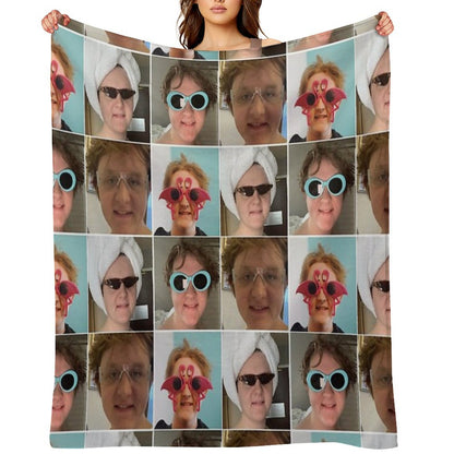 Lewis Capaldi Collage Throw Blanket