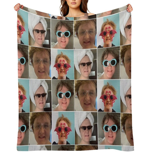 Lewis Capaldi Collage Throw Blanket