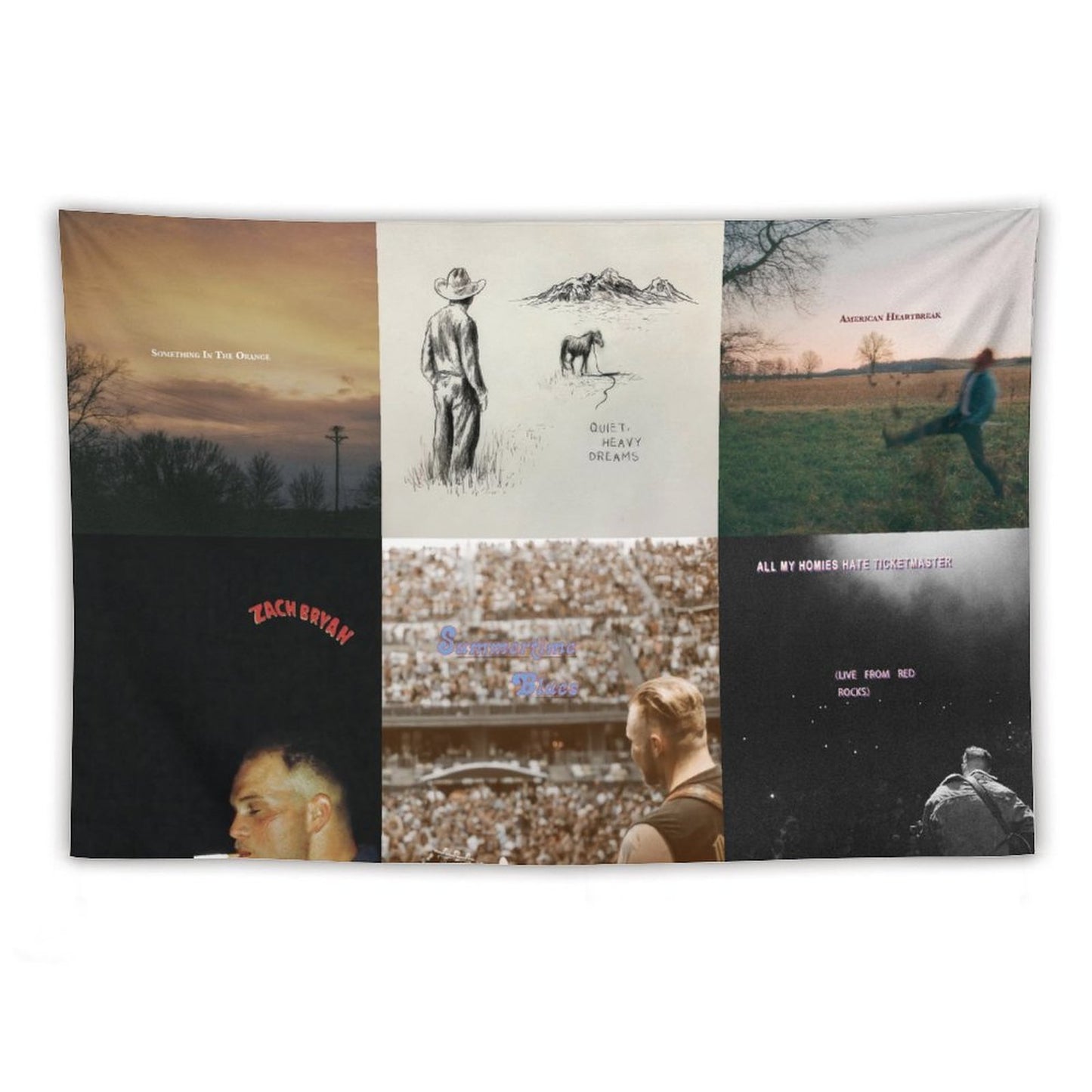 Zach Singer Bryan 6 Ablums Collection Cover Tapestry