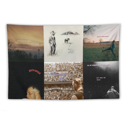 Zach Singer Bryan 6 Ablums Collection Cover Tapestry