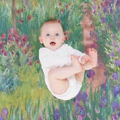 The Artist's Garden at Giverny Throw Blanket