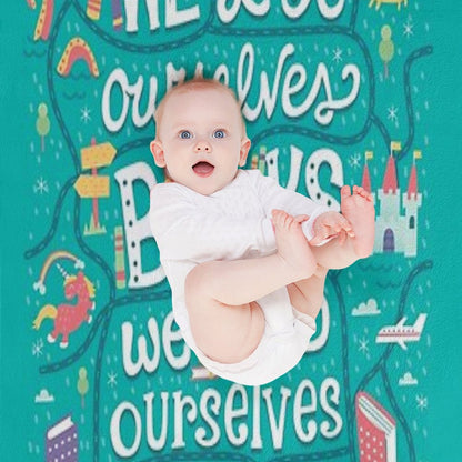 Lose Ourselves in Books Throw Blanket