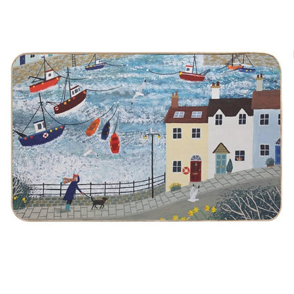 Stormy Harbour Bath Mat