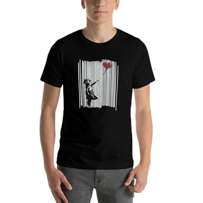 Hey! I Fixed It! Banksy Shredded Balloon Girl  Fade-proof Color T-Shirt