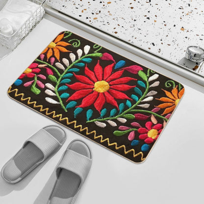 Spanish Flowers Bath Mat