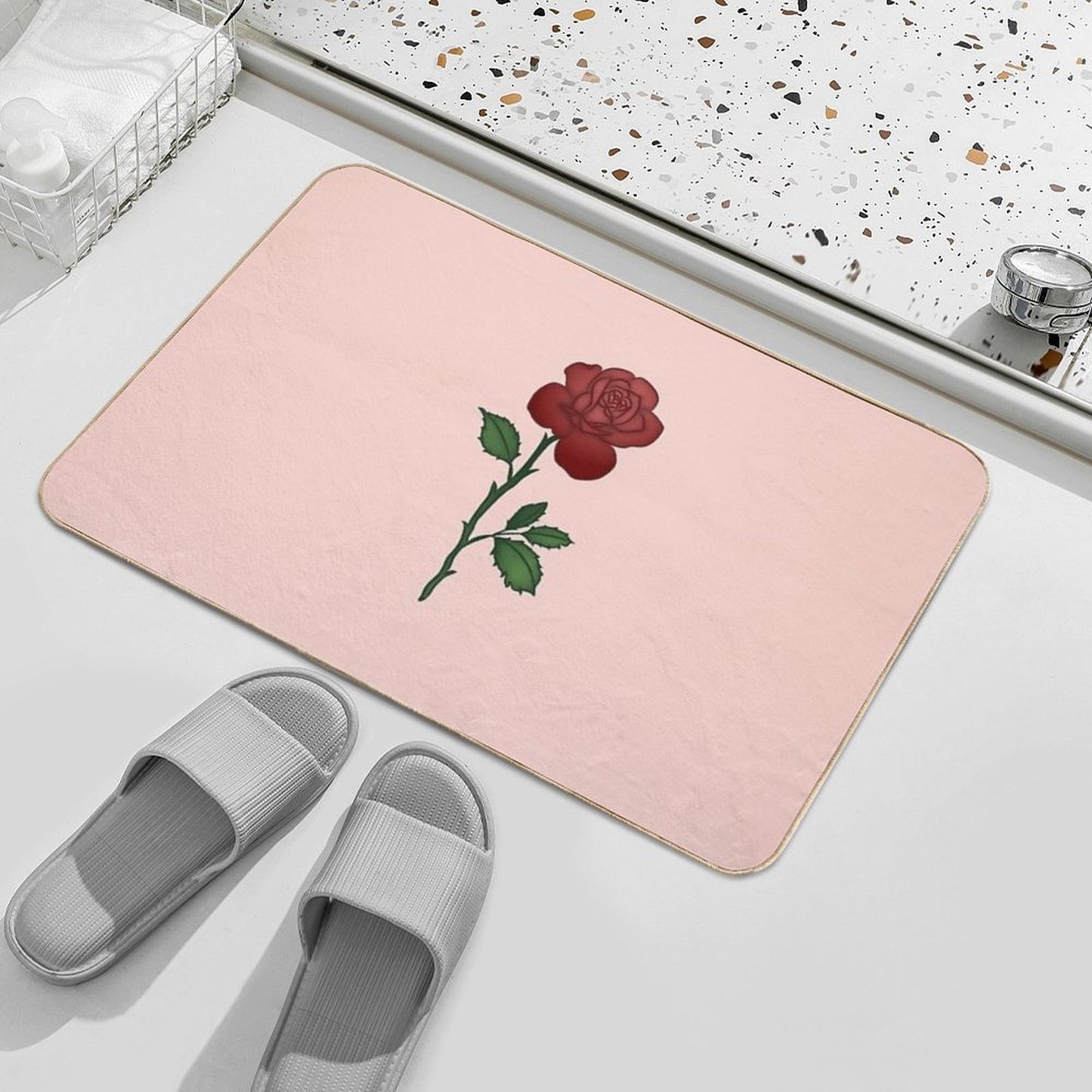 Rose Ver. 4 CC  Dirt-Trapping Bath Mat