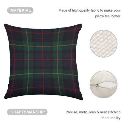 Farquharson Scottish Tartan Linen Throw Pillow Cover