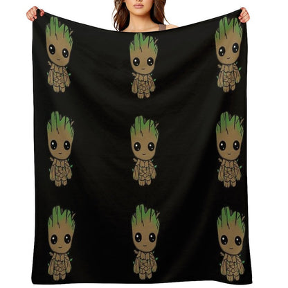 I AM GROOT - Little Chibi Throw Blanket