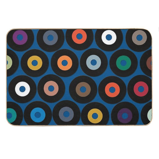 VINYL Blue Bath Mat