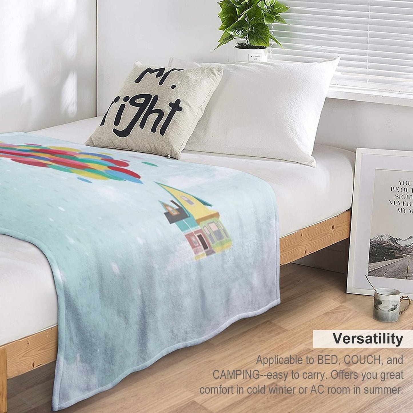 Adventure Is Out There Throw Blanket