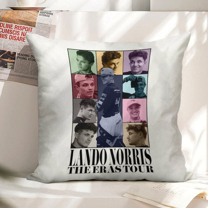 Lando Norris  The Eras Tour Linen Throw Pillow Cover