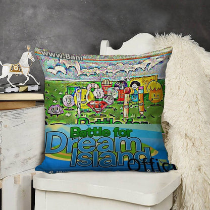 A BFDI Linen Throw Pillow Cover