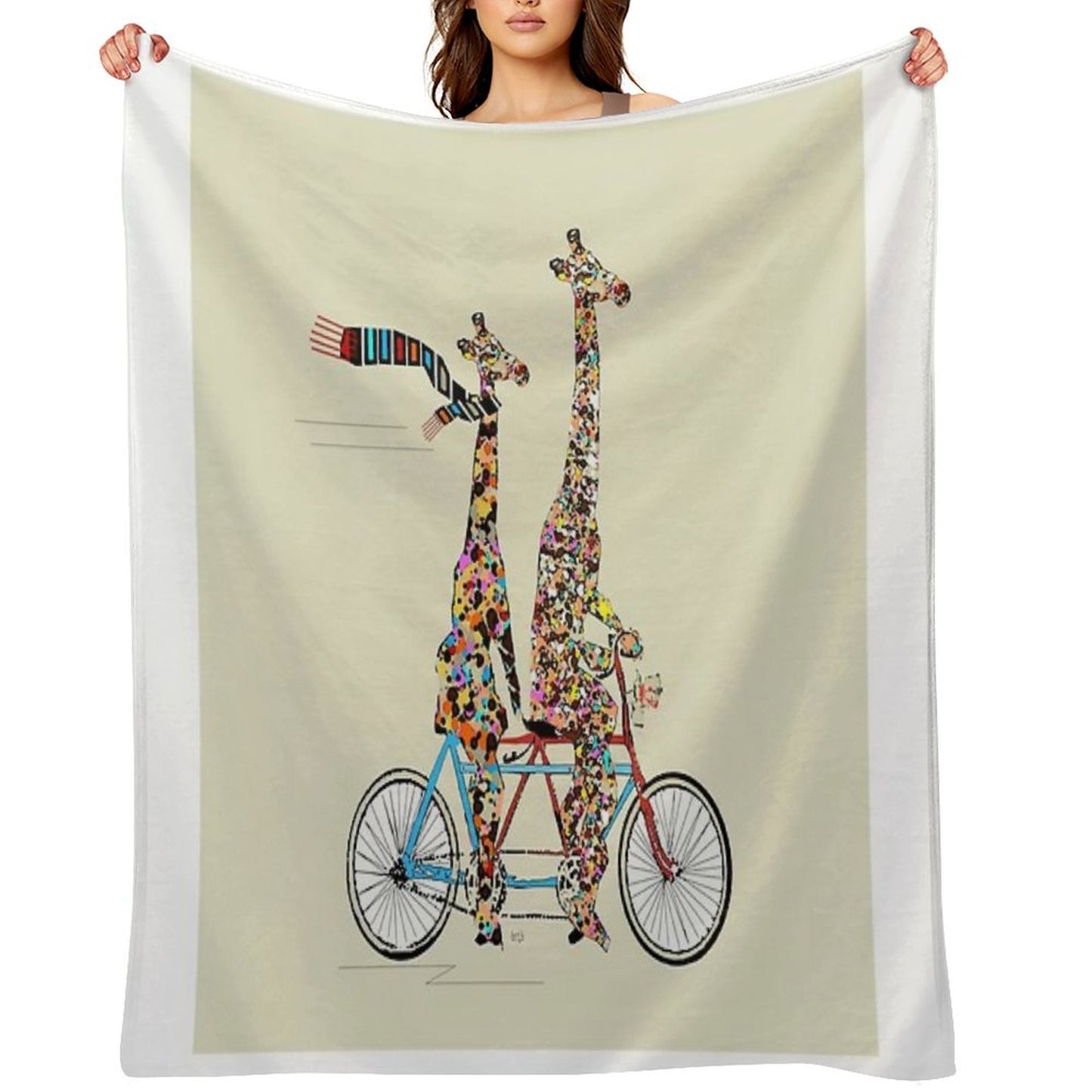 Giraffes Days Lets Tandem Throw Blanket