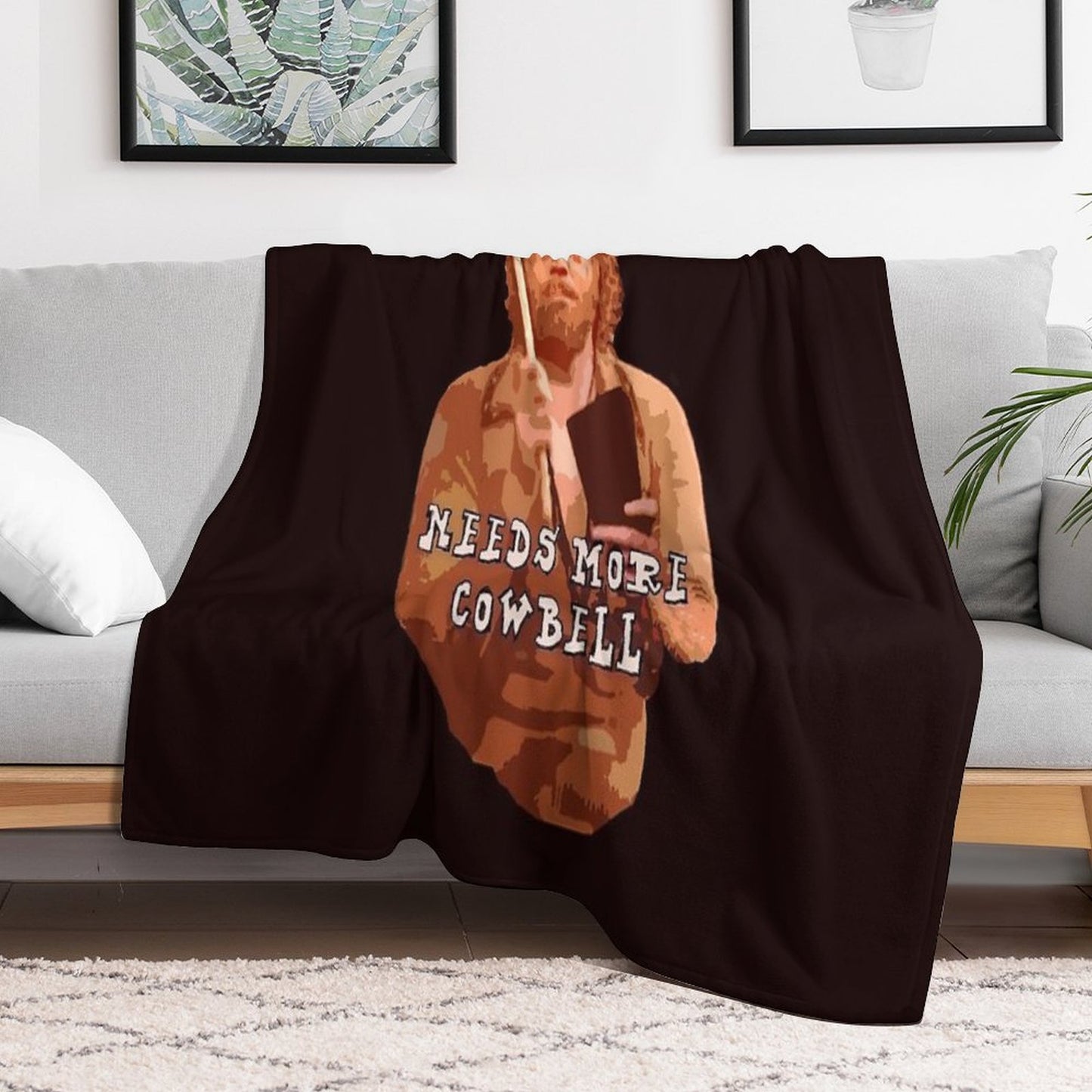 NEEDS MORE COWBELL, PART DEUX Throw Blanket