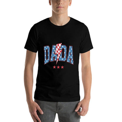 Mama Dada Mini 4th of July American Family Matchings  Cotton T-Shirt