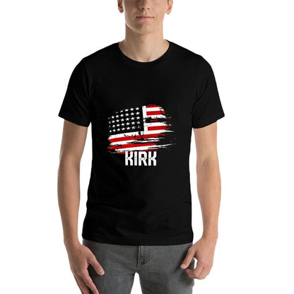 KIRK USA Personalized 4th of July KIRK  Summer-ready Fabric T-Shirt