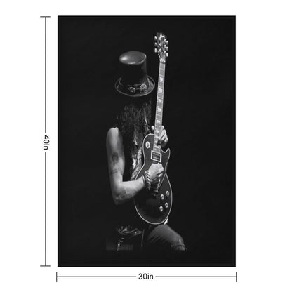 Stage Slash Guitars Vintage Throw Blanket