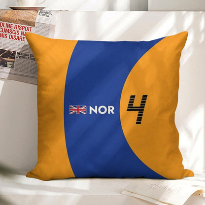 F1 2021 - #4 Norris Linen Throw Pillow Cover