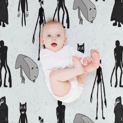 Siren Head, Breaking News, Witch Dr, Bridge Worm, Cartoon Cat Throw Blanket
