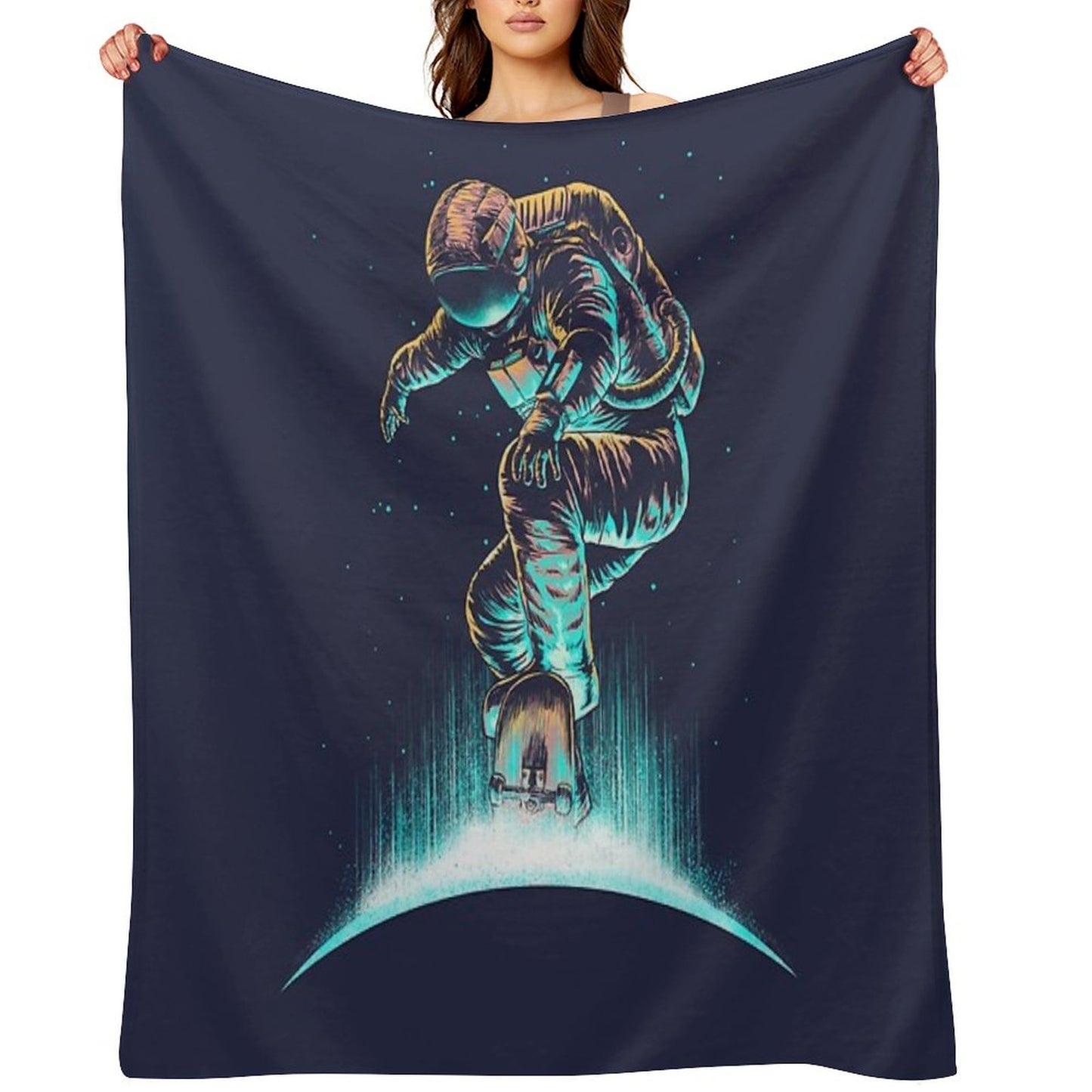 Space Grind Throw Blanket