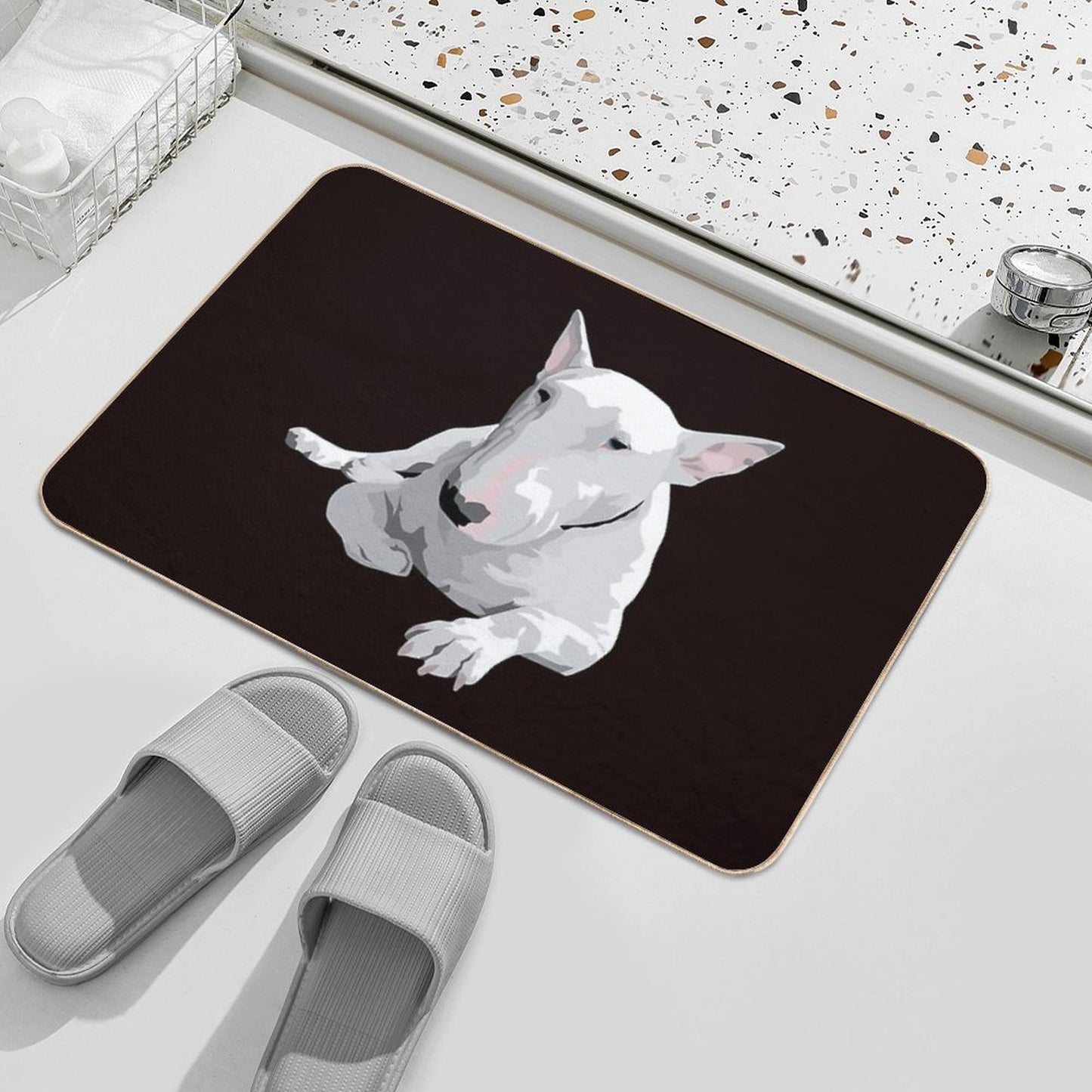 English Bull Terrier Bath Mat