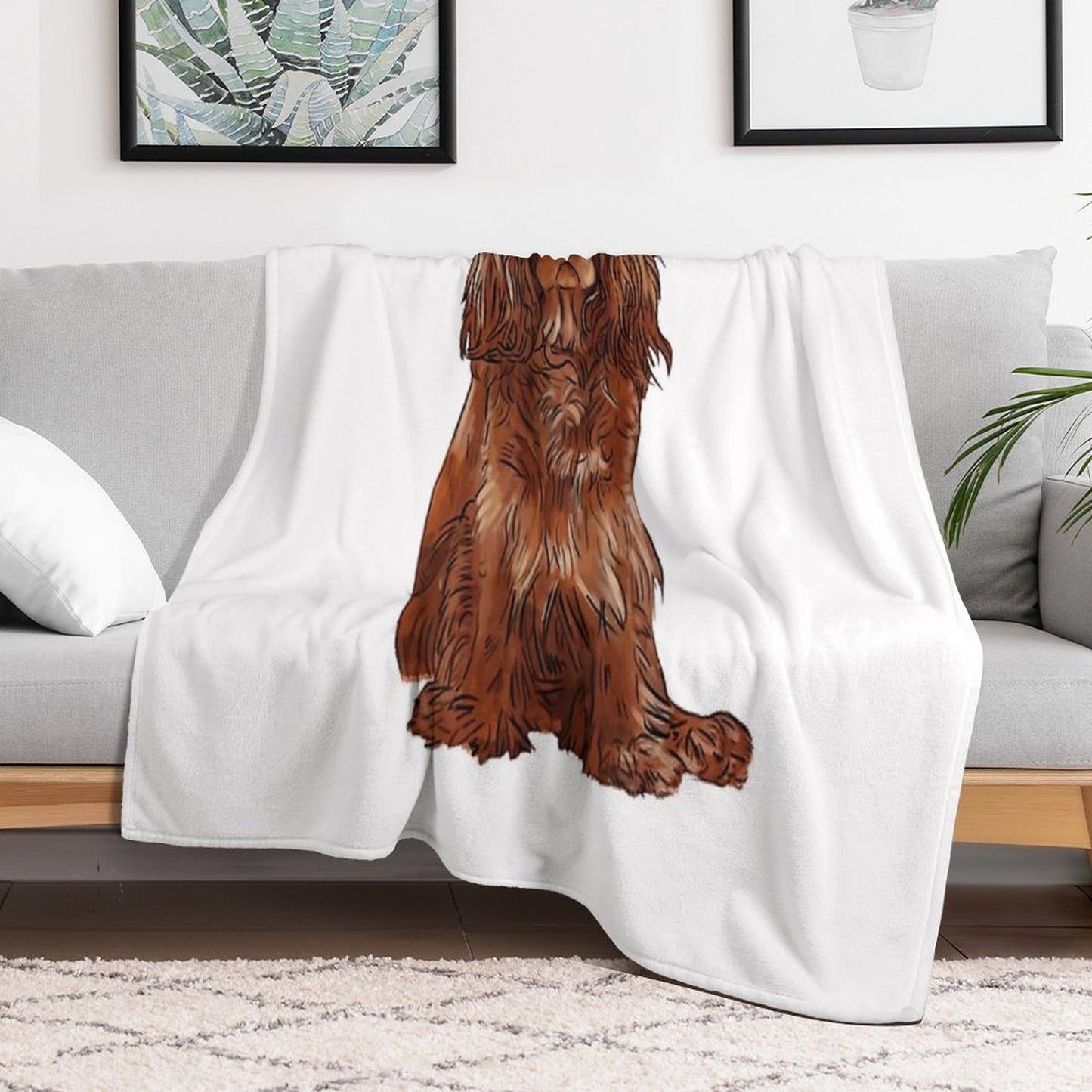 Cavalier King Charles Spaniel - Ruby Throw Blanket